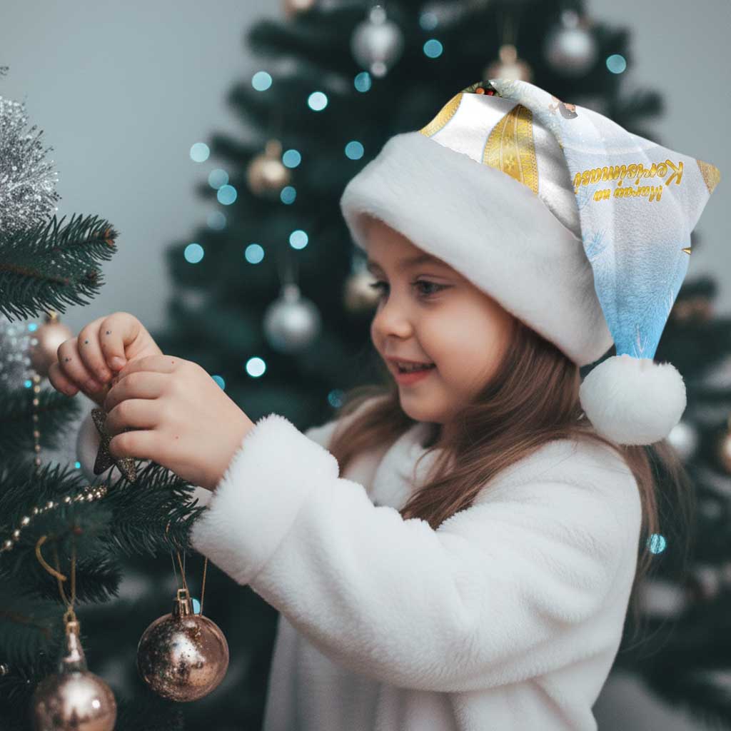 Fiji Christmas Santa Hat Snow Globe With Fijian Santa - Polynesian Pride