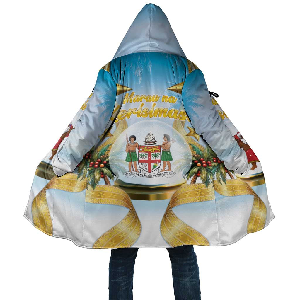 Fiji Christmas Cloak Snow Globe With Fijian Santa LT05