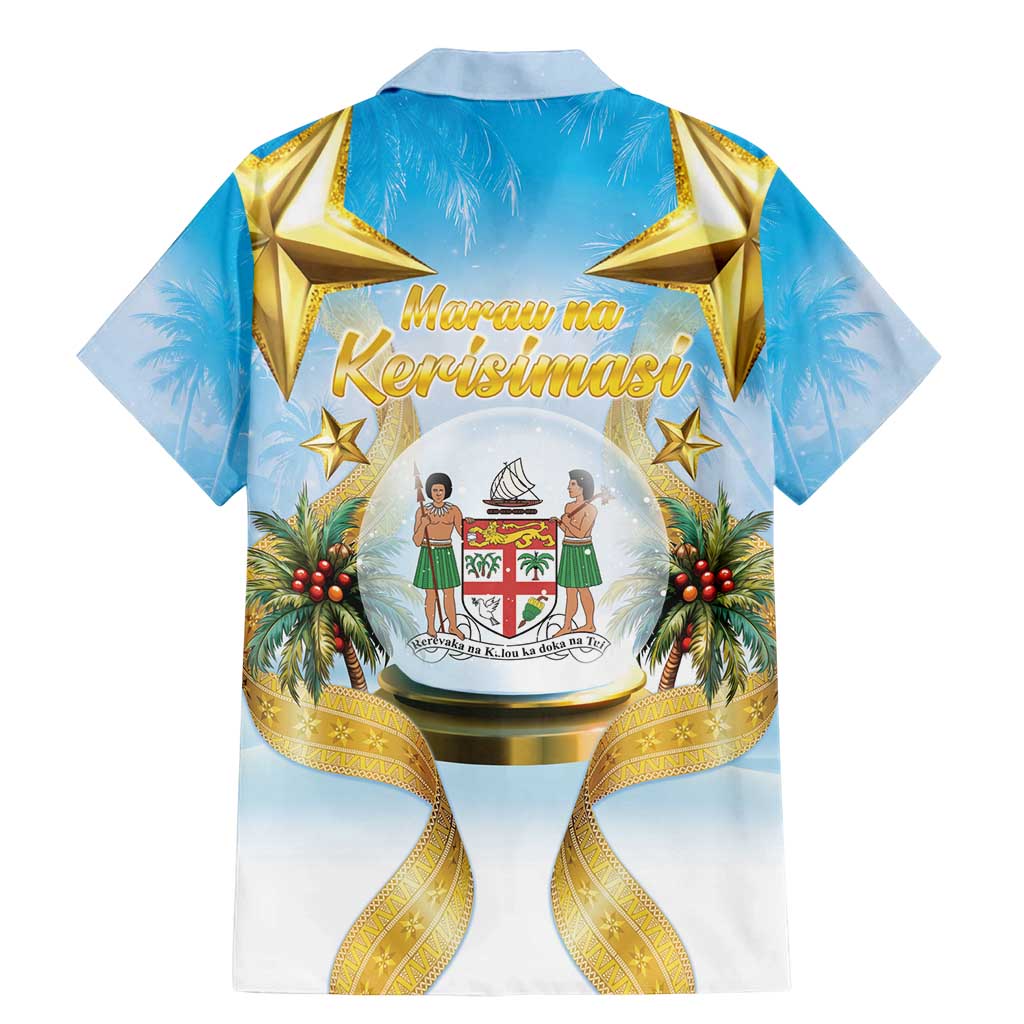 Fiji Christmas Family Matching Mermaid Dress and Hawaiian Shirt Snow Globe With Fijian Santa LT05