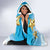 Fiji Christmas Hooded Blanket Snow Globe With Fijian Santa LT05