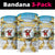 Fiji Christmas Neck Gaiter Snow Globe With Fijian Santa - Polynesian Pride