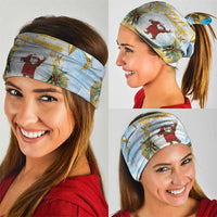 Fiji Christmas Neck Gaiter Snow Globe With Fijian Santa LT05 - Polynesian Pride