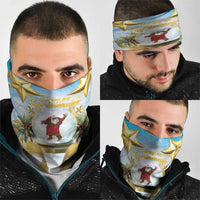 Fiji Christmas Neck Gaiter Snow Globe With Fijian Santa LT05 - Polynesian Pride