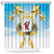 Fiji Christmas Shower Curtain Snow Globe With Fijian Santa - Polynesian Pride