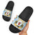 Fiji Christmas Slide Sandals Snow Globe With Fijian Santa LT05