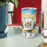 Fiji Christmas Tumbler Cup Snow Globe With Fijian Santa LT05