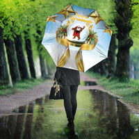 Fiji Christmas Umbrella Snow Globe With Fijian Santa LT05