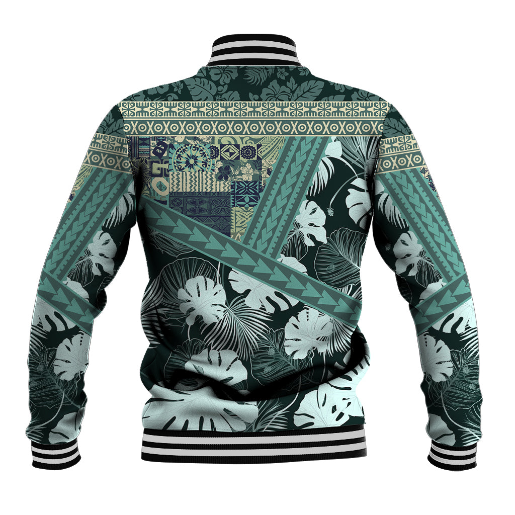 Hawaii Plant Kalo Baseball Jacket Hawaiian Tapa Pattern LT05 - Polynesian Pride