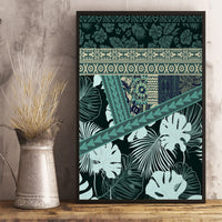 Hawaii Plant Kalo Canvas Wall Art Hawaiian Tapa Pattern LT05 - Polynesian Pride