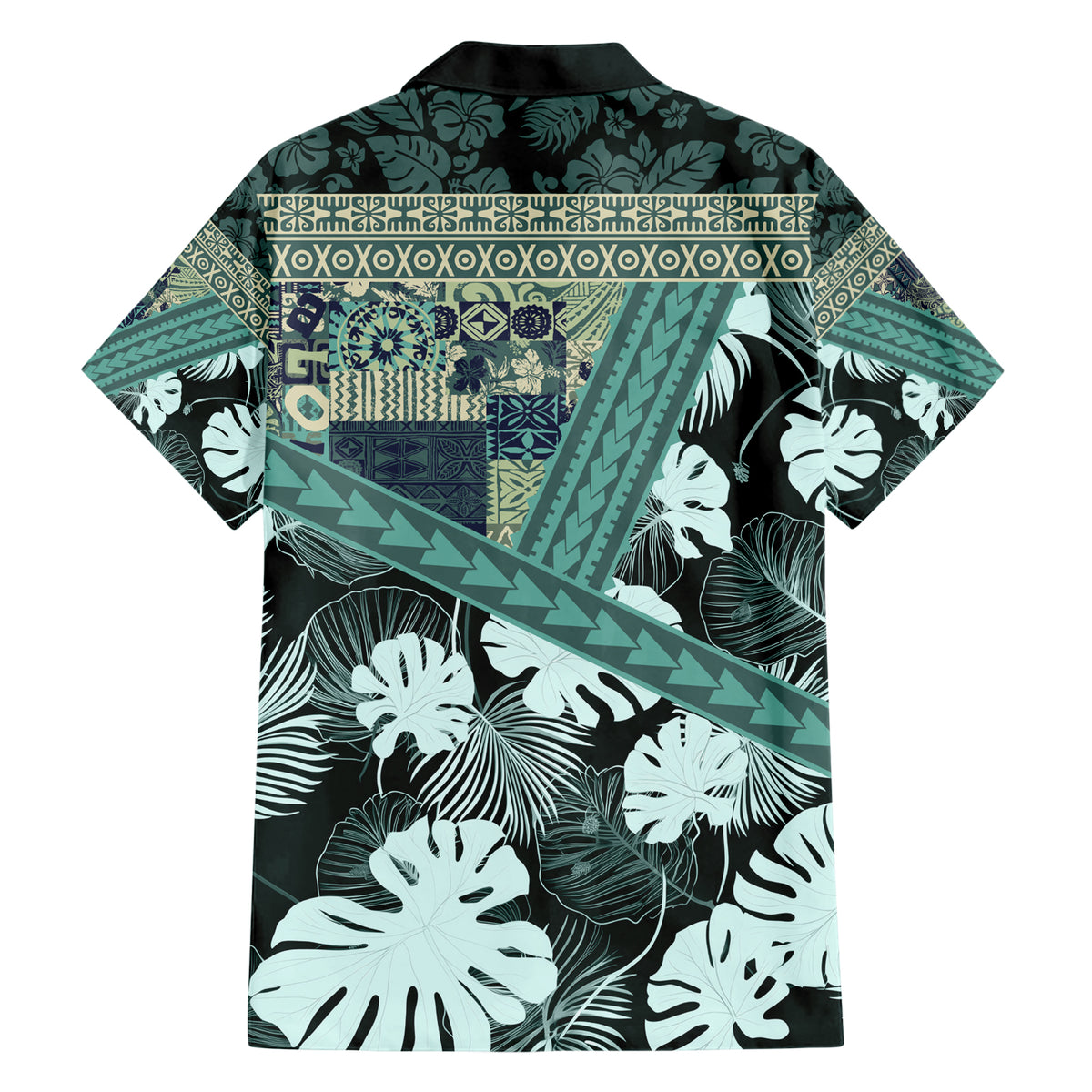 Hawaii Plant Kalo Family Matching Short Sleeve Bodycon Dress and Hawaiian Shirt Hawaiian Tapa Pattern LT05 - Polynesian Pride