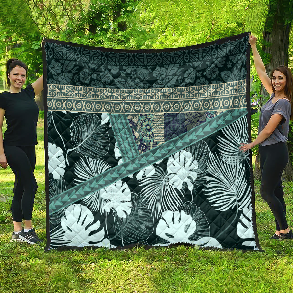 Hawaii Plant Kalo Quilt Hawaiian Tapa Pattern LT05 - Polynesian Pride