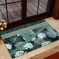 Hawaii Plant Kalo Rubber Doormat Hawaiian Tapa Pattern LT05 - Polynesian Pride