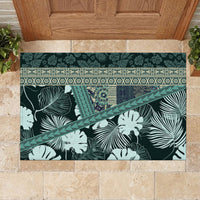 Hawaii Plant Kalo Rubber Doormat Hawaiian Tapa Pattern LT05 - Polynesian Pride