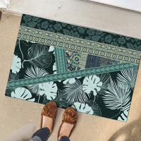 Hawaii Plant Kalo Rubber Doormat Hawaiian Tapa Pattern LT05 - Polynesian Pride