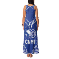 Northern Mariana Islands Family Matching Tank Maxi Dress and Hawaiian Shirt Chamorro Warrior Tribal Pattern LT05 - Polynesian Pride