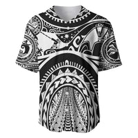 Polynesia Maui Tattoo Inspired Baseball Jersey Black Version LT05 Black - Polynesian Pride