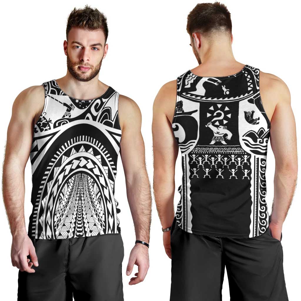 Polynesia Maui Tattoo Inspired Men Tank Top Black Version