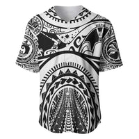 Polynesia Maui Tattoo Inspired Baseball Jersey White Version LT05 White - Polynesian Pride