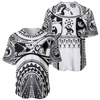 Polynesia Maui Tattoo Inspired Baseball Jersey White Version LT05 - Polynesian Pride