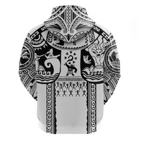 Polynesia Maui Tattoo Inspired Hoodie White Version