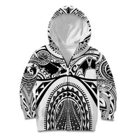 Polynesia Maui Tattoo Inspired Kid Hoodie White Version