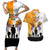 Australia And New Zealand ANZAC Day Couples Matching Short Sleeve Bodycon Dress and Hawaiian Shirt Lest We Forget LT05 Yellow - Polynesian Pride