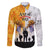 Australia And New Zealand ANZAC Day Family Matching Long Sleeve Bodycon Dress and Hawaiian Shirt Lest We Forget LT05 Dad's Shirt - Long Sleeve Yellow - Polynesian Pride