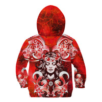 Hawaii Goddess Of Fire Madame Pele Kid Hoodie Polynesian Style LT05 - Polynesian Pride