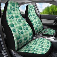 Green Palaka Hawaii Car Seat Cover Hawaiian Lehua Blossoms
