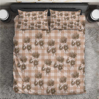 Brown Palaka Hawaii Bedding Set Hawaiian Lehua Blossoms LT05 Brown - Polynesian Pride