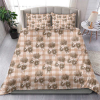Brown Palaka Hawaii Bedding Set Hawaiian Lehua Blossoms LT05 - Polynesian Pride
