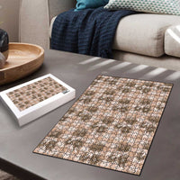 Brown Palaka Hawaii Puzzle Hawaiian Lehua Blossoms