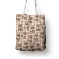Brown Palaka Hawaii Tote Bag Hawaiian Lehua Blossoms LT05 - Polynesian Pride