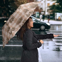 Brown Palaka Hawaii Umbrella Hawaiian Lehua Blossoms LT05 - Polynesian Pride