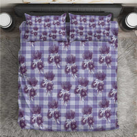 Purple Palaka Hawaii Bedding Set Hawaiian Lehua Blossoms LT05 Purple - Polynesian Pride
