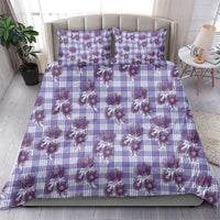Purple Palaka Hawaii Bedding Set Hawaiian Lehua Blossoms LT05 - Polynesian Pride