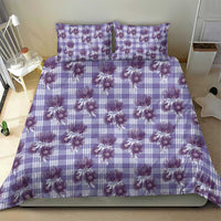Purple Palaka Hawaii Bedding Set Hawaiian Lehua Blossoms LT05 - Polynesian Pride