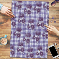 Purple Palaka Hawaii Puzzle Hawaiian Lehua Blossoms