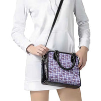 Purple Palaka Hawaii Shoulder Handbag Hawaiian Lehua Blossoms LT05 - Polynesian Pride