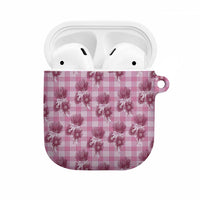 Pink Palaka Hawaii AirPods Case Hawaiian Lehua Blossoms LT05 Pink - Polynesian Pride