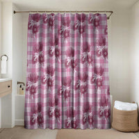 Pink Palaka Hawaii Bathroom Set Hawaiian Lehua Blossoms