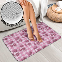 Pink Palaka Hawaii Bathroom Set Hawaiian Lehua Blossoms