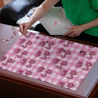 Pink Palaka Hawaii Puzzle Hawaiian Lehua Blossoms LT05 - Polynesian Pride