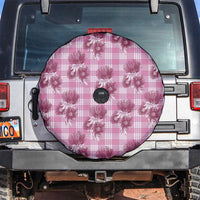 Pink Palaka Hawaii Spare Tire Cover Hawaiian Lehua Blossoms