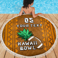 Custom Hawaii Honolulu Football Bowl Beach Blanket Simple Style LT05 - Polynesian Pride