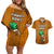 Custom Hawaii Honolulu Football Bowl Couples Matching Off Shoulder Short Dress and Hawaiian Shirt Simple Style LT05 Brown - Polynesian Pride