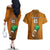 Custom Hawaii Honolulu Football Bowl Couples Matching Off The Shoulder Long Sleeve Dress and Hawaiian Shirt Simple Style LT05 - Polynesian Pride