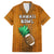 Custom Hawaii Honolulu Football Bowl Family Matching Off Shoulder Short Dress and Hawaiian Shirt Simple Style LT05 Dad's Shirt - Short Sleeve Brown - Polynesian Pride