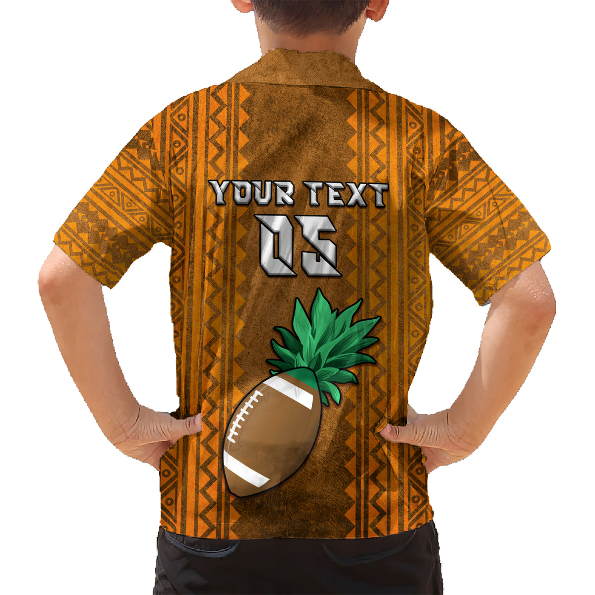 Custom Hawaii Honolulu Football Bowl Family Matching Short Sleeve Bodycon Dress and Hawaiian Shirt Simple Style LT05 - Polynesian Pride