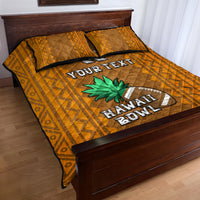Custom Hawaii Honolulu Football Bowl Quilt Bed Set Simple Style LT05 - Polynesian Pride